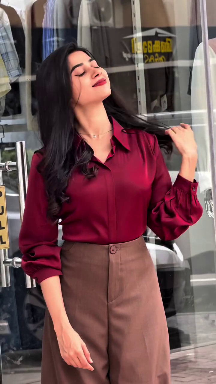 🖤✨ Midnight Elegance Shirt & Luxe Beige Palazzo Set – Timeless Chic Statement 🤍🌟