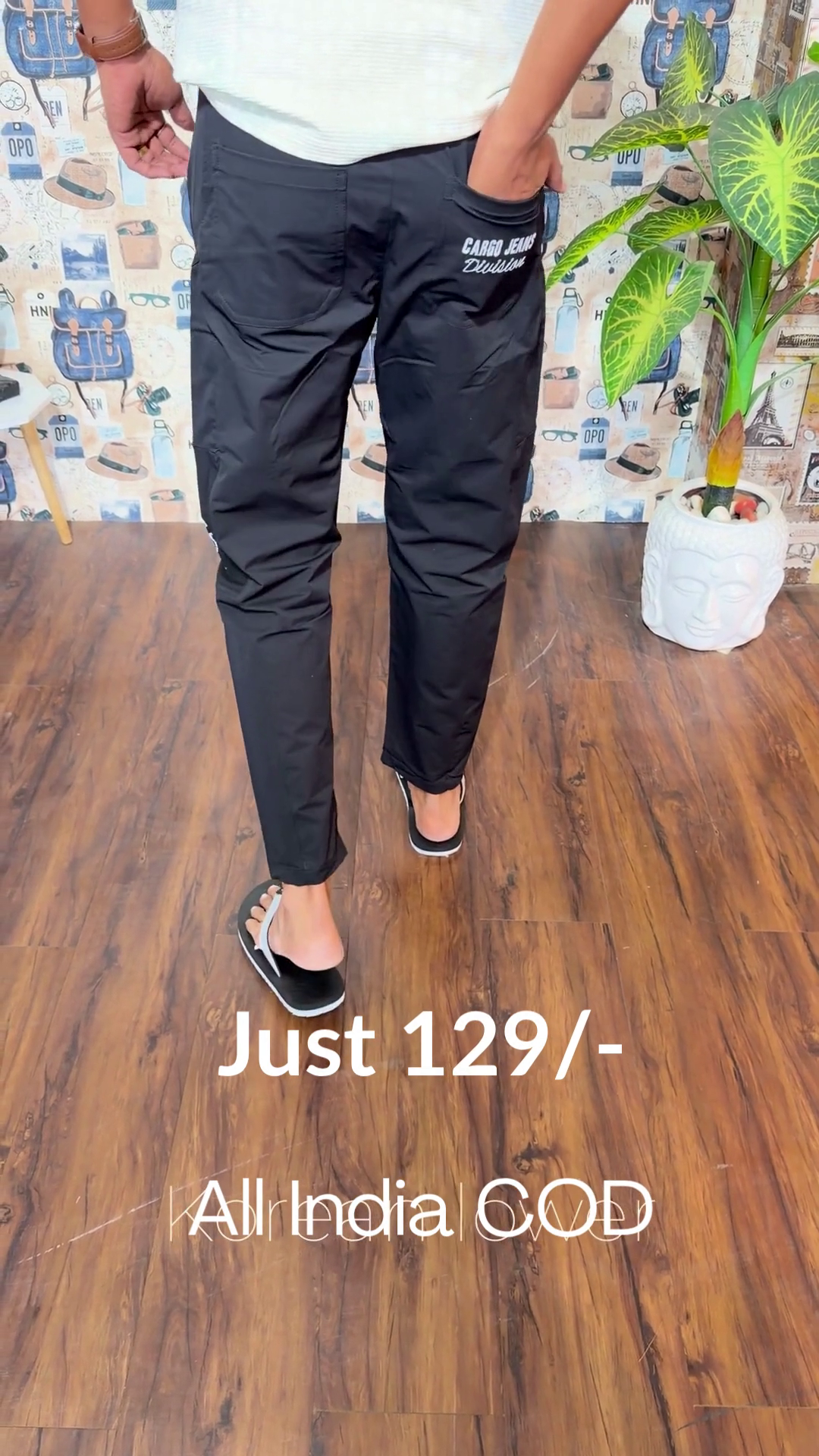 Urban Flex Black Cargo Pants – Sleek Street Comfort Edition 🖤🔥👖