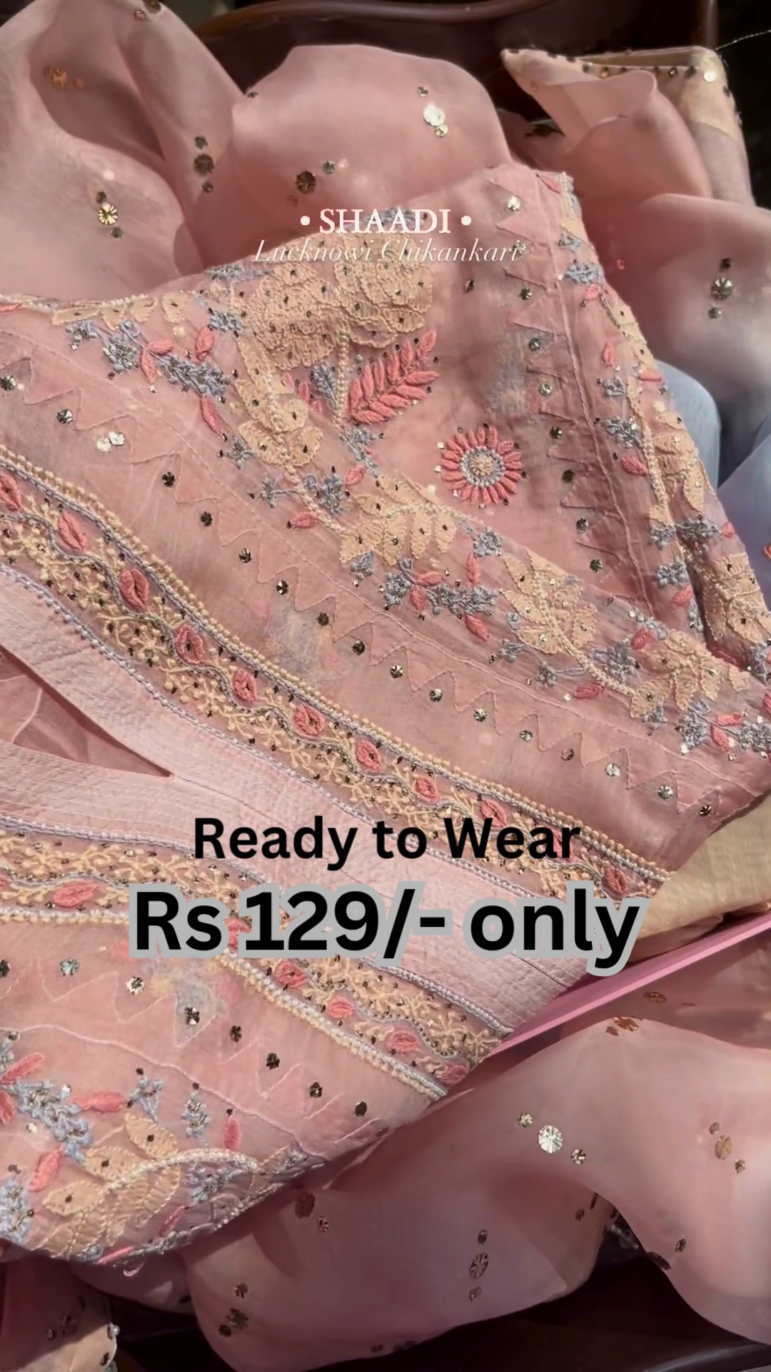 Blush Royale Lucknowi Chikankari Ethnic Kurta Set for Women 🌸✨🤍
