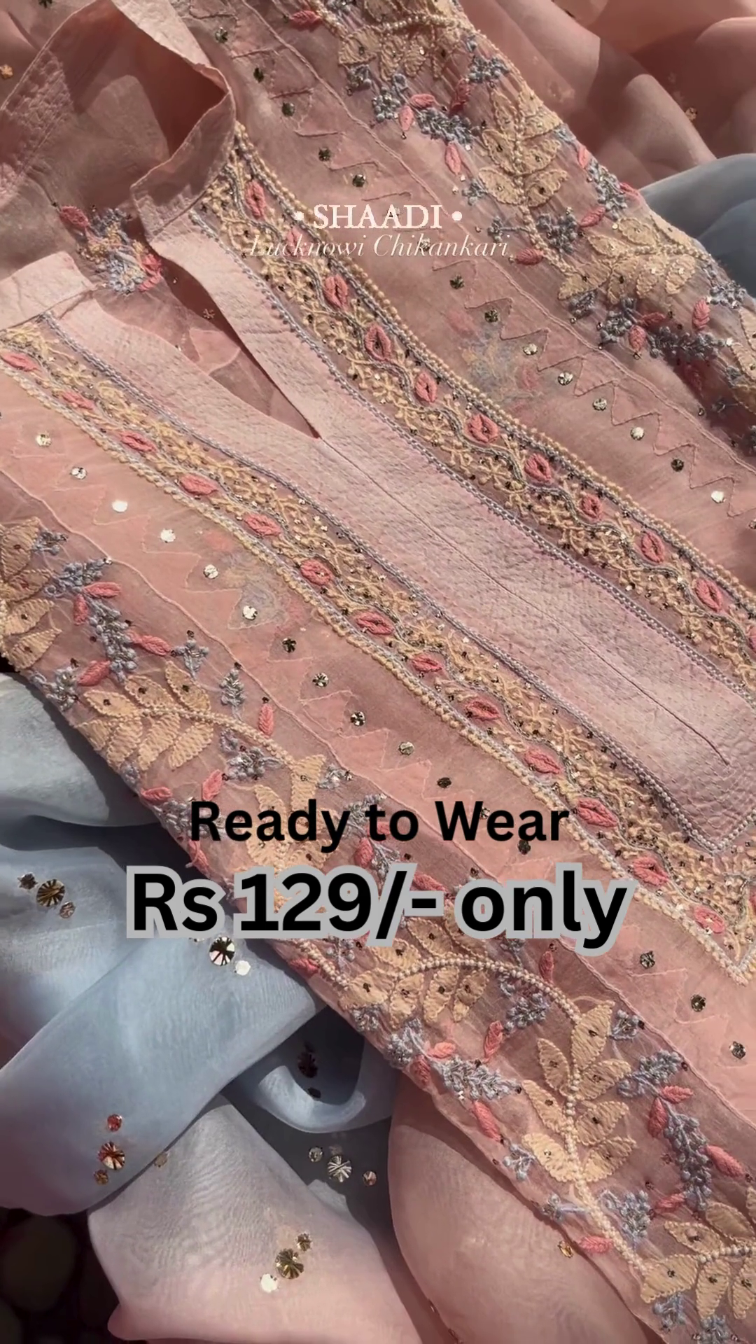 Blush Royale Lucknowi Chikankari Ethnic Kurta Set for Women 🌸✨🤍