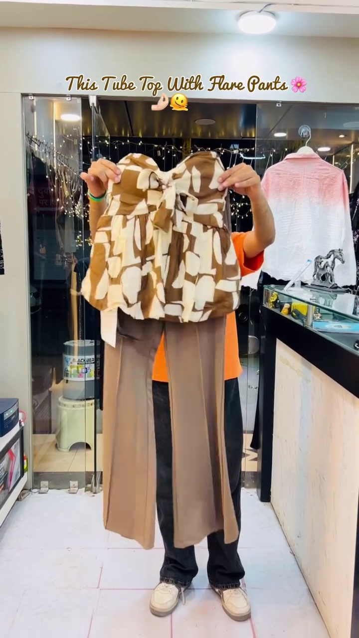 🖤 Chic Tube Top & Flare Pants Co-Ord Set 🖤