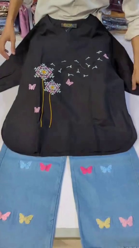 🦋 Butterfly Bloom Denim Co-Ord Set 🦋