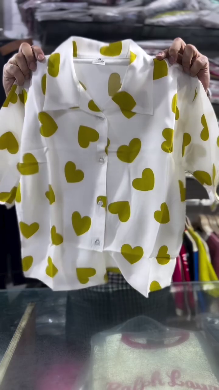 💛 Sweetheart Printed Casual Shirt – Trendy Everyday Fashion Collection ✨💕