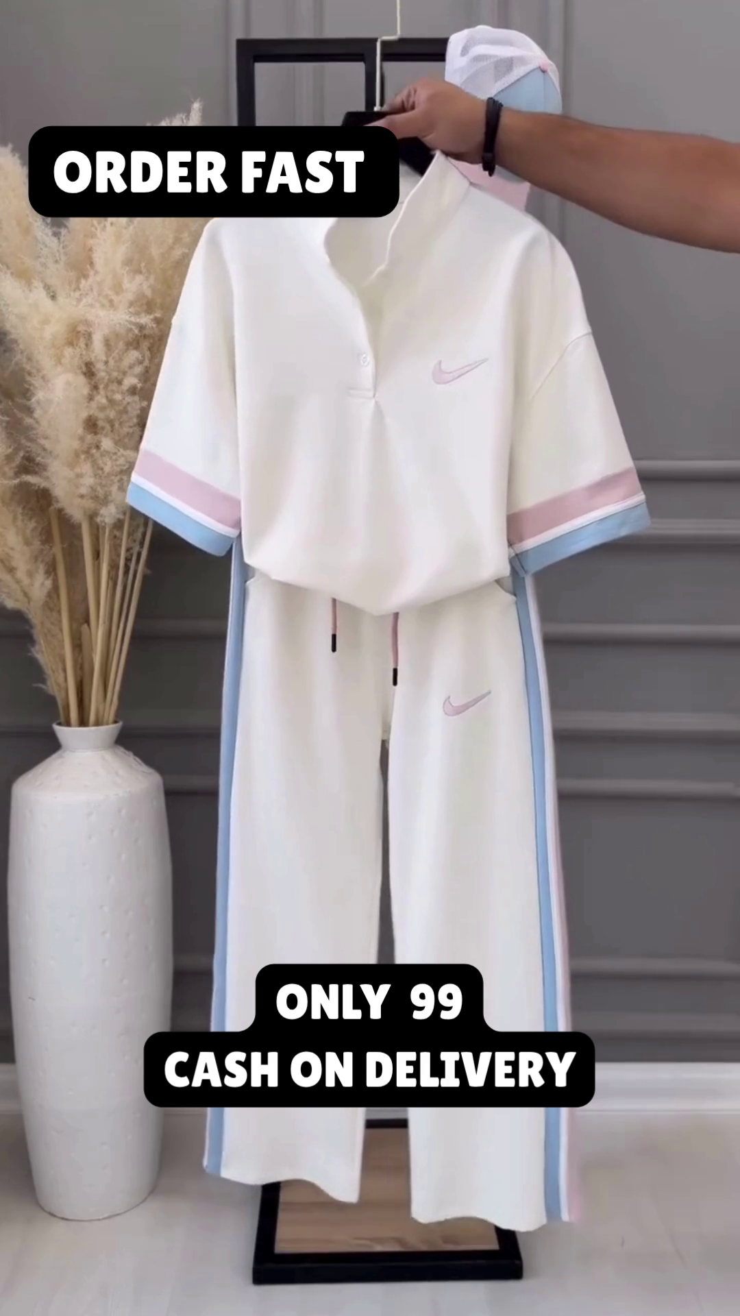 🤍 Cloud Luxe Athleisure Co-Ord Set 💙✨ | Premium Casual Wear Lounge Set 🌸👟