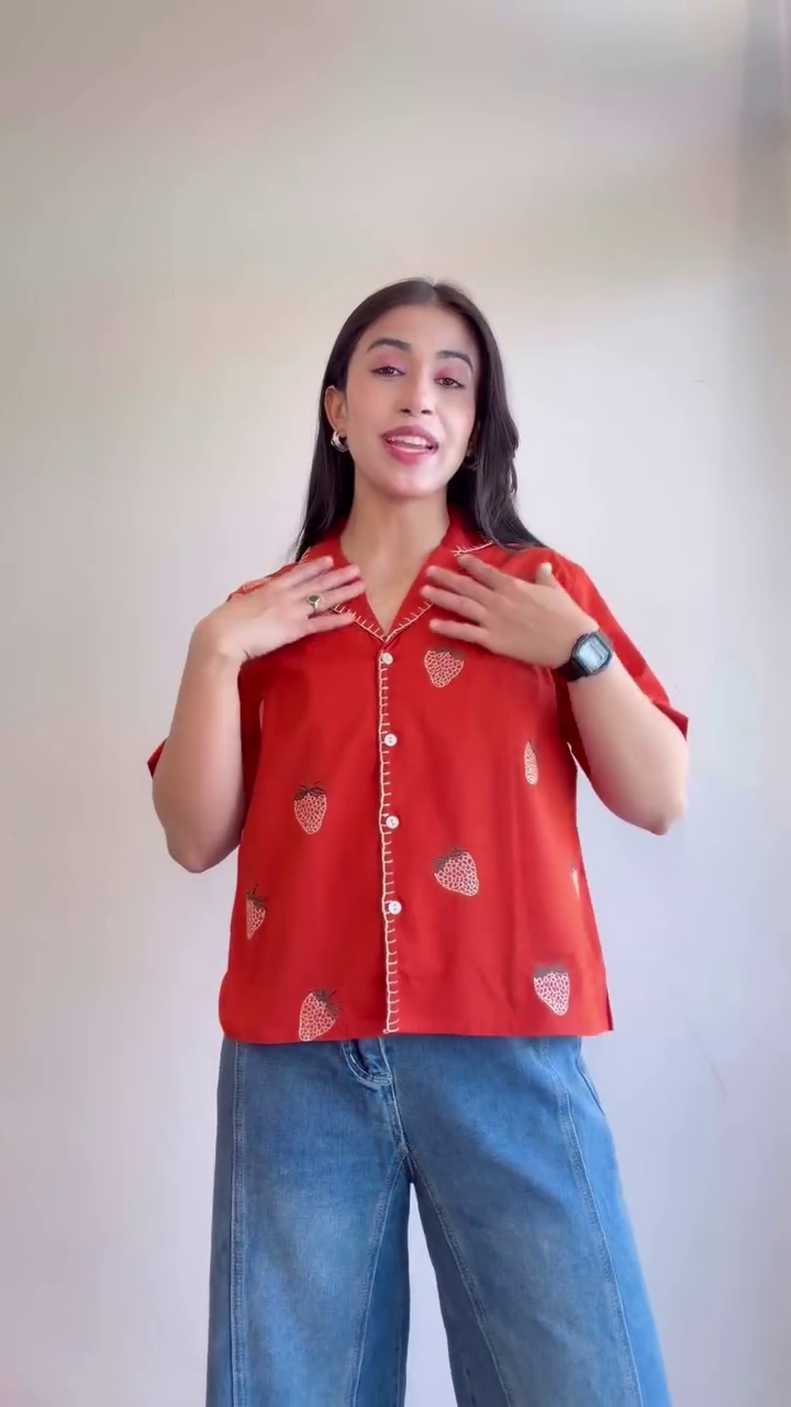 🤍🌸 Elegant Floral Embroidered Button Down Shirt for Women | Full Sleeve Casual Top | Chic Everyday & Office Wear