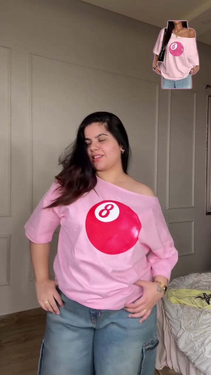 🍒✨  Cute Oversized Cherry Graphic Casual T-Shirt for Women ✨🍒