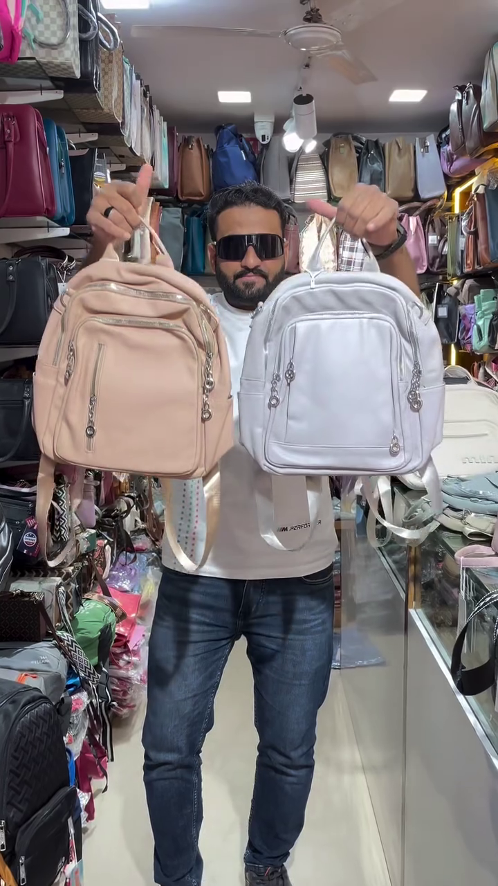 🎒🌸 Premium Pastel Casual Backpack for Women & Girls – Stylish Multi-Pocket Everyday Travel, College & Office Bag 🌸🎒
