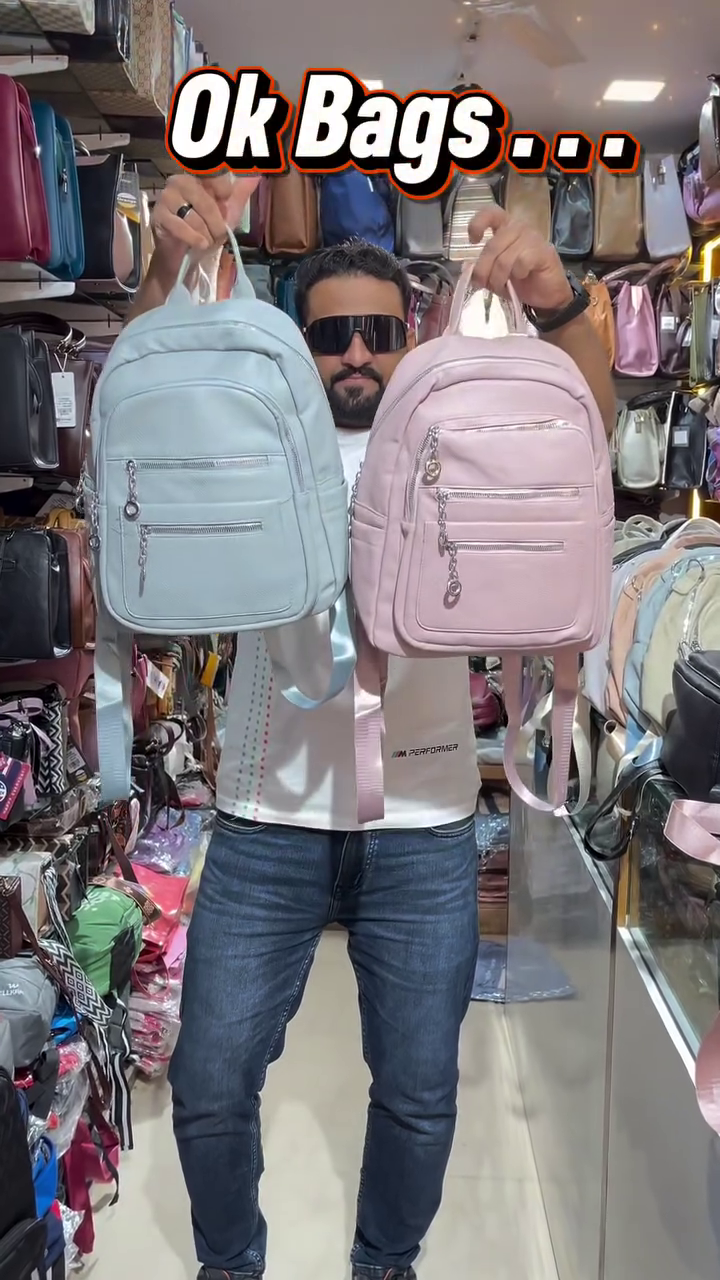 🎒🌸 Premium Pastel Casual Backpack for Women & Girls – Stylish Multi-Pocket Everyday Travel, College & Office Bag 🌸🎒