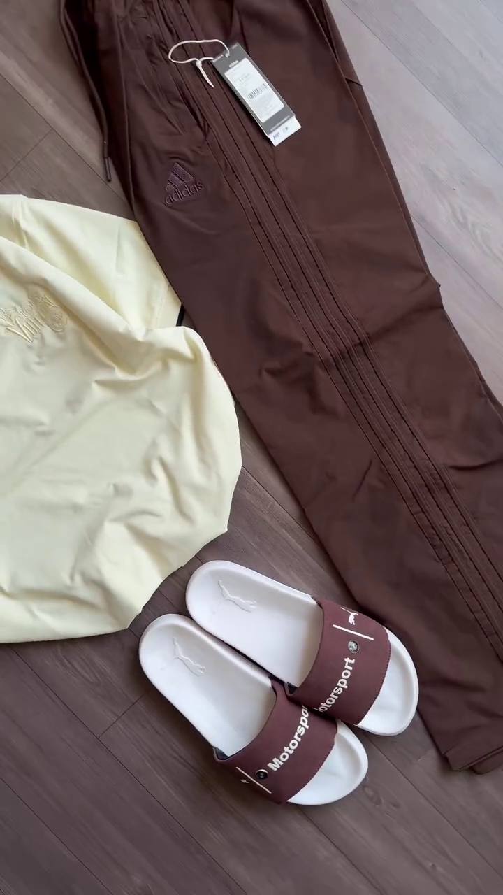 👕 Premium Polo T-Shirt & Track Pants Combo with Sports Slides | Casual Men's Outfit Set