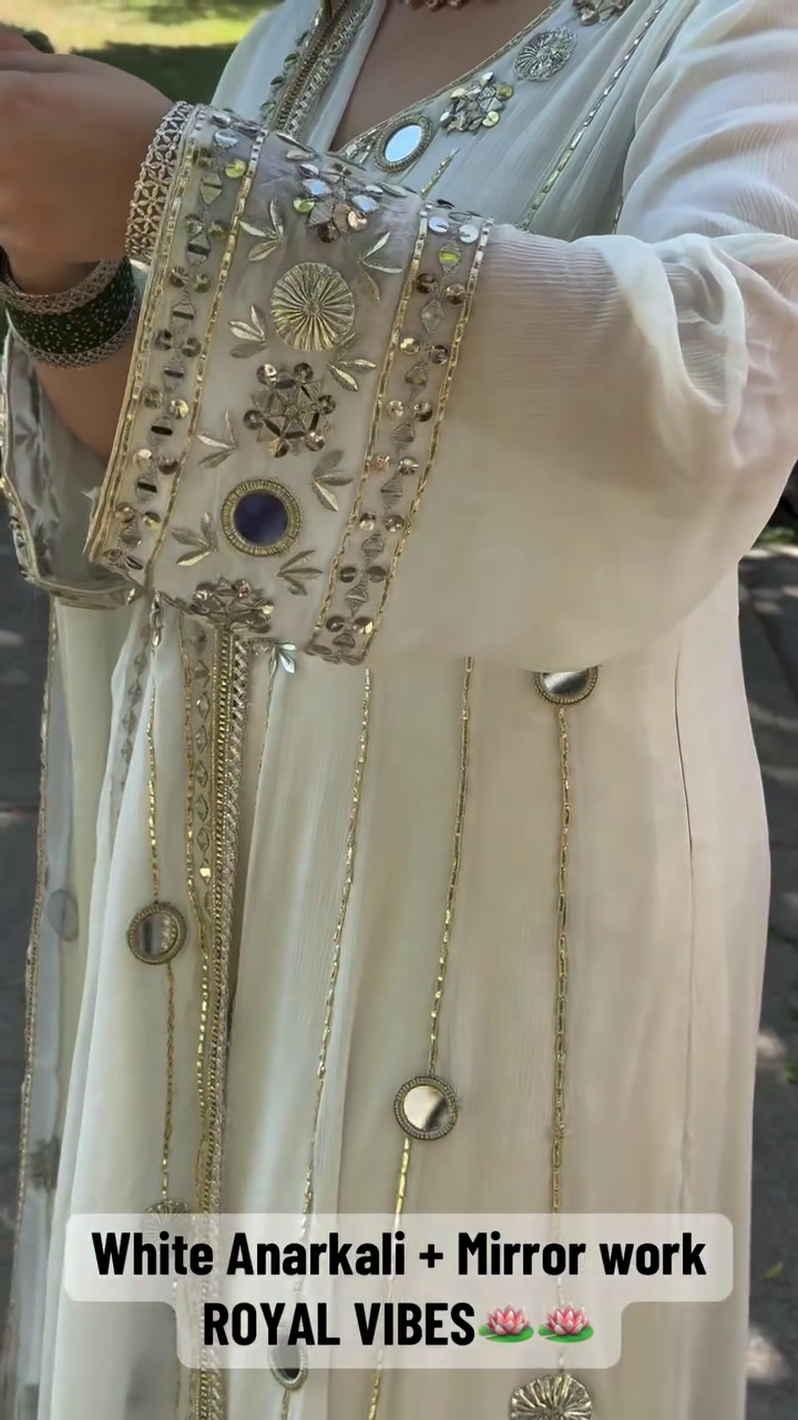 ✨ Luxury White Pakistani Embroidered Suit Set with Heavy Dupatta | Festive Wear | Wedding Collection
