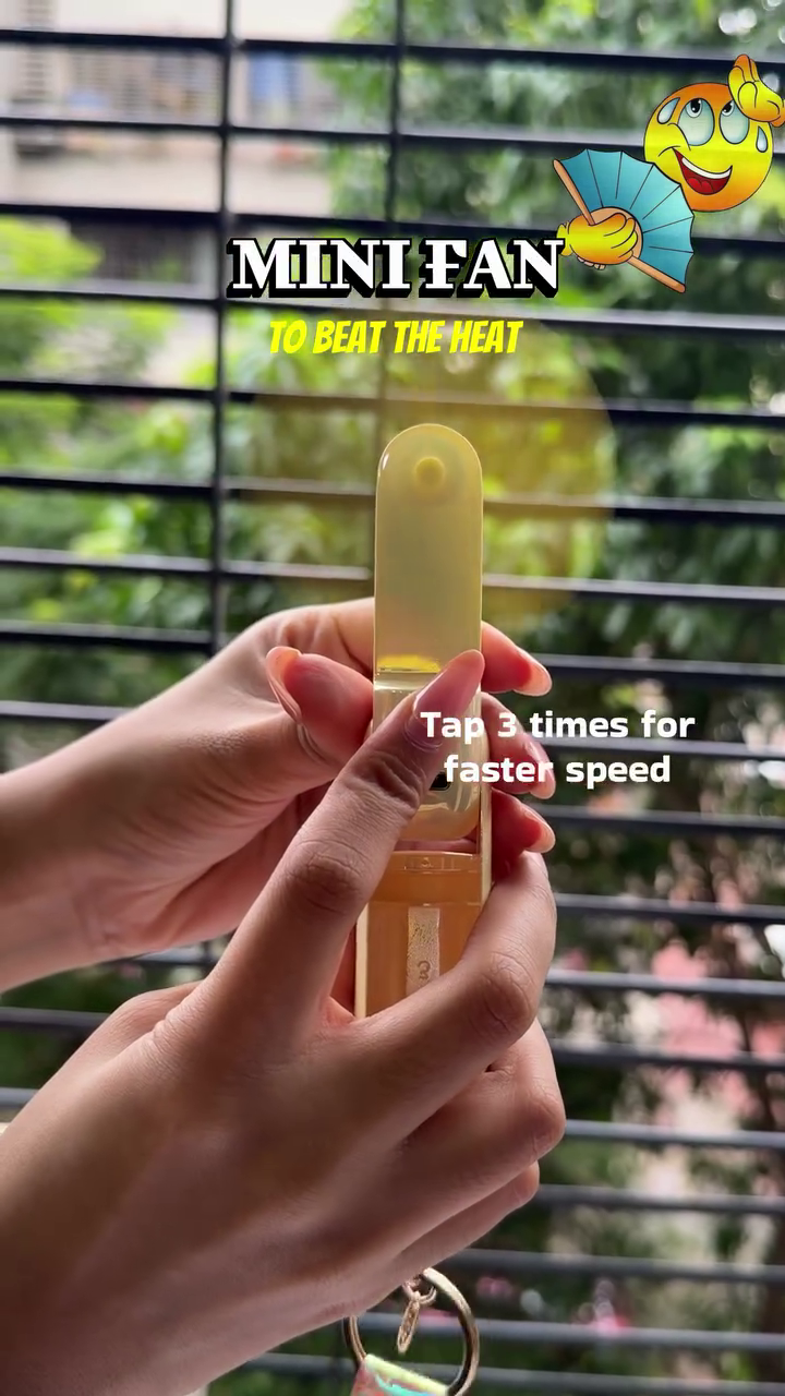 Adorable Compact Portable Mini Handheld Fan with Cute Character Design, Lightweight Body, Convenient Carrying Loop & Personal Cooling Airflow – Perfect Summer Travel & Daily Use Gadget 🌬️🐰🦆✨