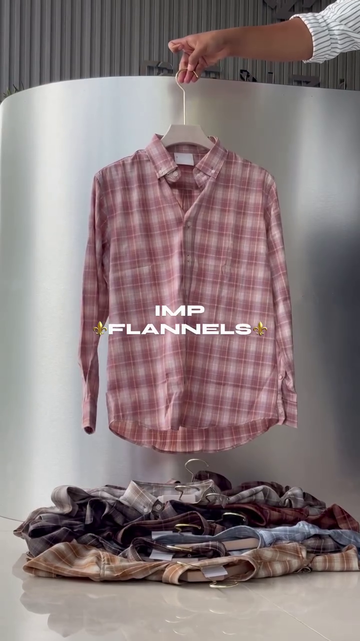 🌷👔 Premium Dusty Rose Plaid Full-Sleeve Casual Shirt with Classic Button-Down Collar, Long Sleeves & Curved Hem – Smart Everyday Checks for Men & Women ✨💗